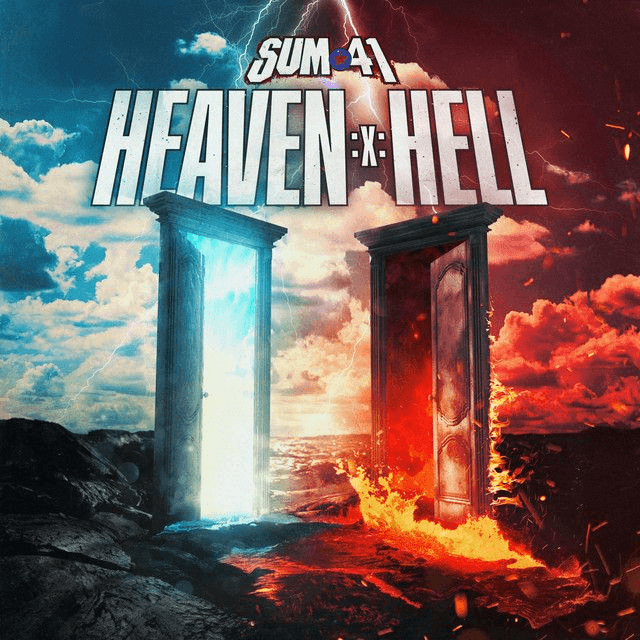 Sum 41 - Heaven :x: Hell 2xLP (Indies Exclusive Red & Black Quad with Blue Splatter Vinyl)