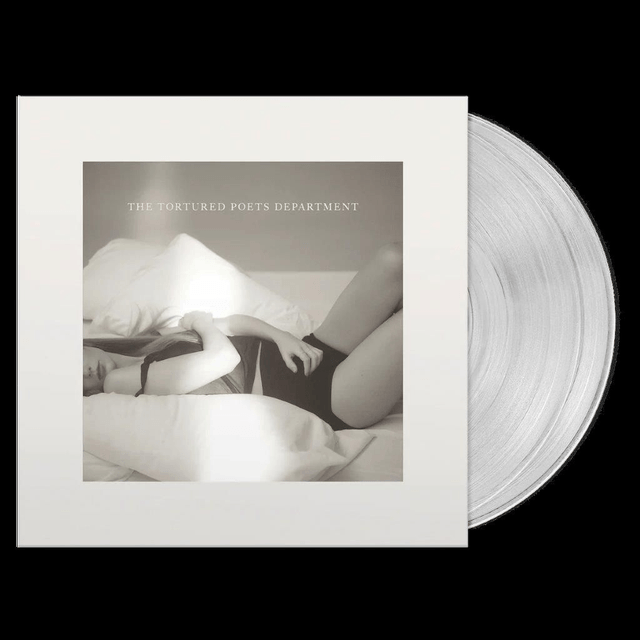 Taylor Swift - The Tortured Poets Department 2xLP (Indies Exclusive Phantom Clear Vinyl)