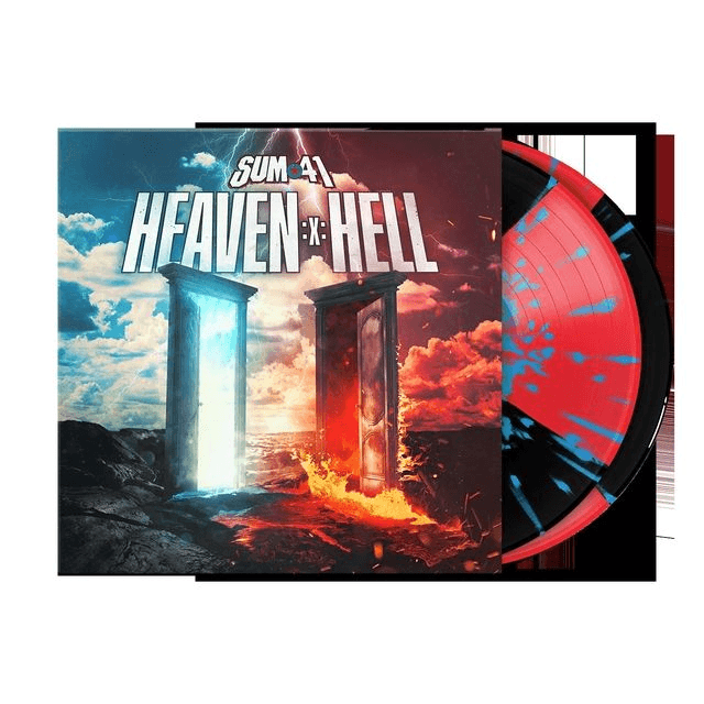 Sum 41 - Heaven :x: Hell 2xLP (Indies Exclusive Red & Black Quad with Blue Splatter Vinyl)