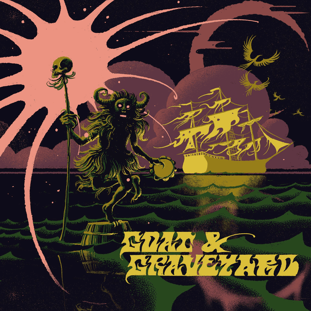 Goat &amp; Graveyard - Ship of Fools / Light As a Feather 7&quot; (Limited Edition Purple Marble Vinyl)