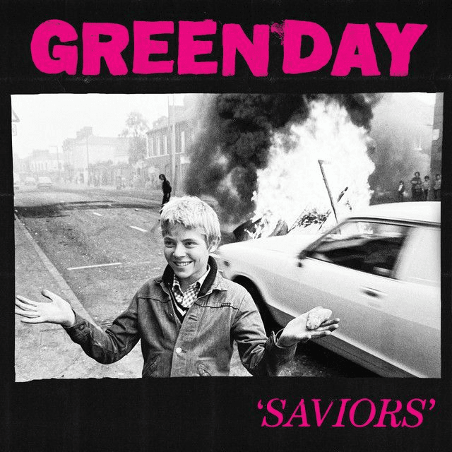 Green Day - Saviors LP (Limited Edition Pink / Black Marbled Vinyl)